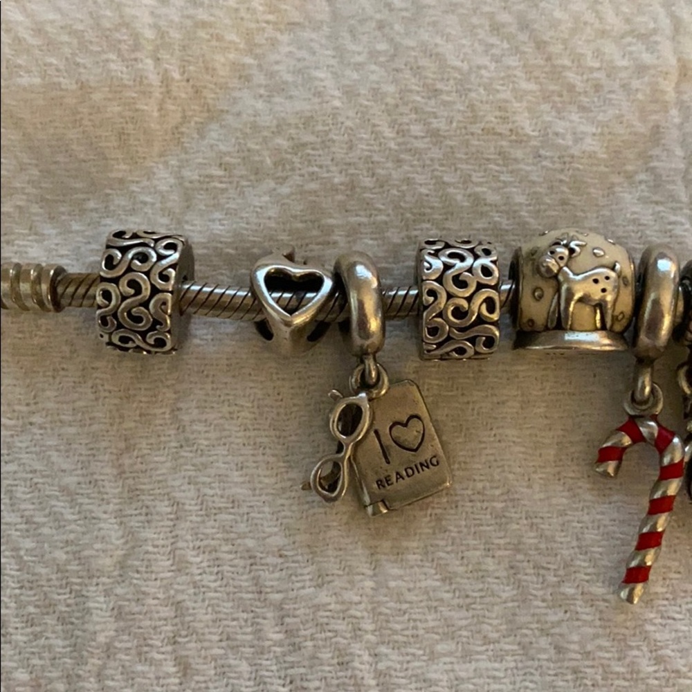 Pandora bracelet with 17 charms